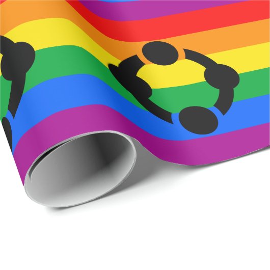 Regenboog Niche Pride Vlag Cadeaupapier (Rol Hoek)