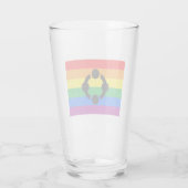 Regenboog Niche Pride Vlag Glas (Achterkant)