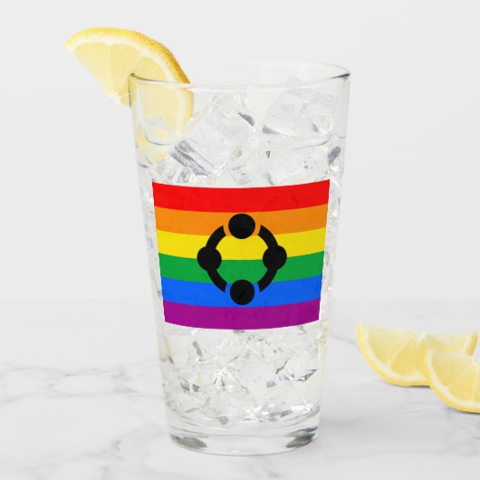 Regenboog Niche Pride Vlag Glas (Voorkant ijs)