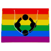 Regenboog Niche Pride Vlag Groot Cadeauzakje (Voorkant)