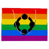 Regenboog Niche Pride Vlag Groot Cadeauzakje (Achterkant)