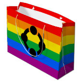 Regenboog Niche Pride Vlag Groot Cadeauzakje (Achterkant Gekanteld)