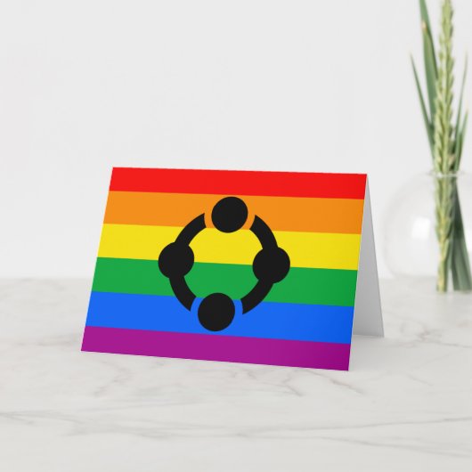 Regenboog Niche Pride Vlag Kaart (Voorkant)