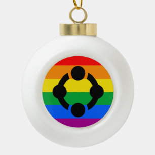 Regenboog Niche Pride Vlag Keramische Bal Ornament