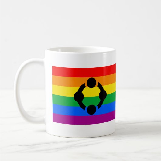 Regenboog Niche Pride Vlag Koffiemok (Links)