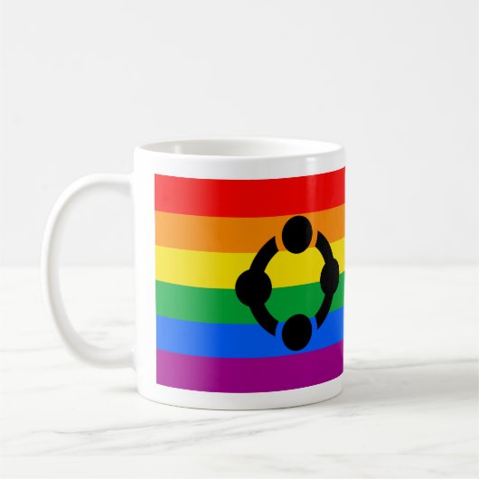 Regenboog Niche Pride Vlag Koffiemok (Links)