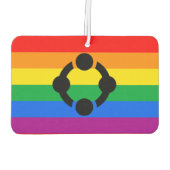 Regenboog Niche Pride Vlag Luchtverfrisser (Achterkant)
