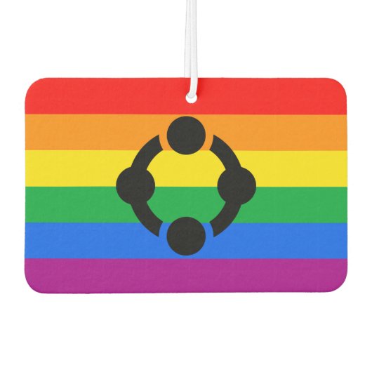 Regenboog Niche Pride Vlag Luchtverfrisser (Voorkant)