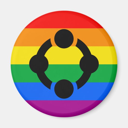 Regenboog Niche Pride Vlag Magneet (Voorkant)