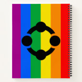 Regenboog Niche Pride Vlag Notitieboek (Achterkant)