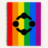 Regenboog Niche Pride Vlag Notitieboek (Voorkant)