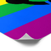 Regenboog Niche Pride Vlag Poster (Hoek)
