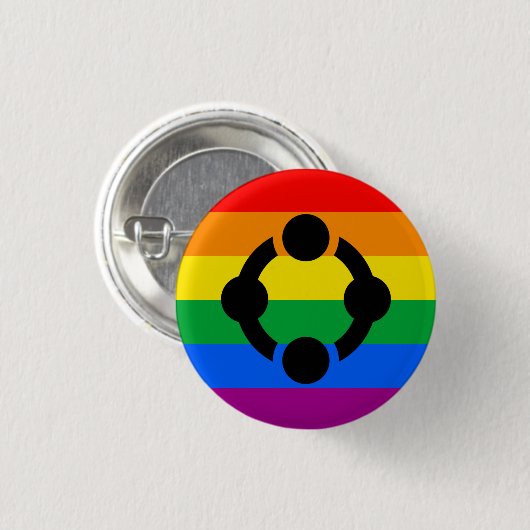 Regenboog Niche Pride Vlag Ronde Button 3,2 Cm (Voorkant /achterkant)