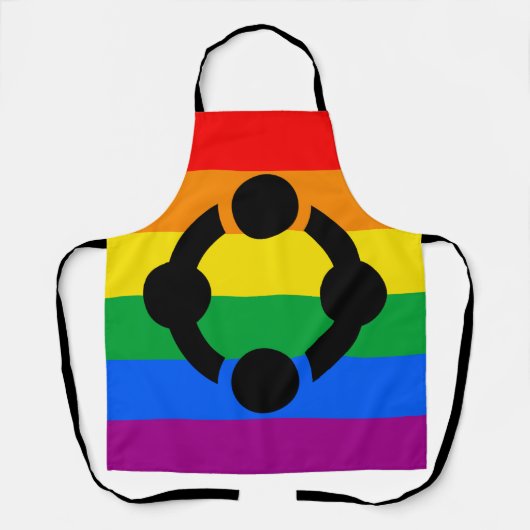 Regenboog Niche Pride Vlag Schort (Voorkant)