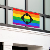 Regenboog Niche Pride Vlag Spandoek (Buitenkant Gebouw)