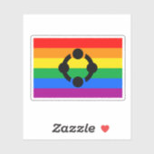 Regenboog Niche Pride Vlag Sticker (Vel)