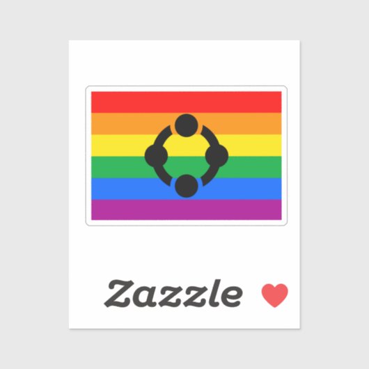 Regenboog Niche Pride Vlag Sticker (Vel)