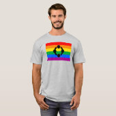 Regenboog Niche Pride Vlag T-shirt (Voorkant volledig)