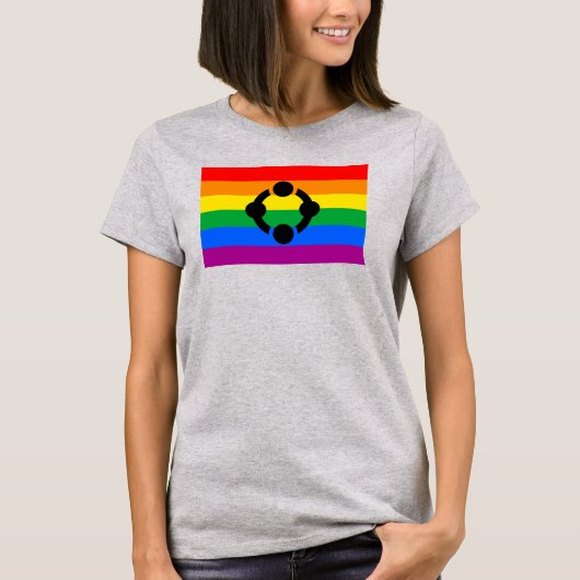 Regenboog Niche Pride Vlag T-shirt (Voorkant)