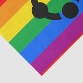 Regenboog Niche Pride Vlag Tissuepapier (Detail)