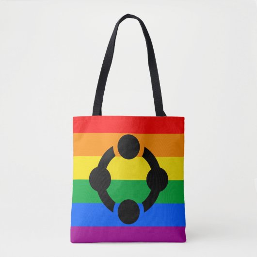 Regenboog Niche Pride Vlag Tote Bag (Voorkant)