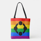 Regenboog Niche Pride Vlag Tote Bag (Achterkant)