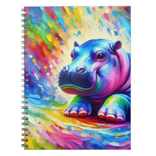 Regenboog Nijlpaard Zonneschijn Notitieboek