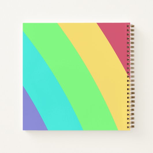 Regenboog Notitieboek spel Dalgona meerdere drieho (Achterkant)