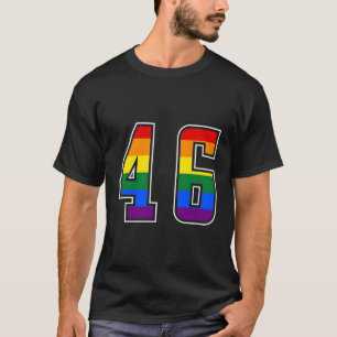 Regenboog Nummer 46 Team Junior Genummerd Uniform T-shirt