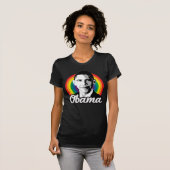Regenboog Obama T-shirt (Voorkant volledig)