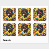 Regenboog Obsidiaan Edelsteen Sprite Sticker (Vel)
