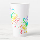 Regenboog Octopus - Hoge Mok (Voorkant)