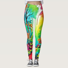 Regenboog Oerwoud: Vivid Dream Leggings