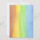 Regenboog om een eerste verjaardag te worden kaart (Achterkant)