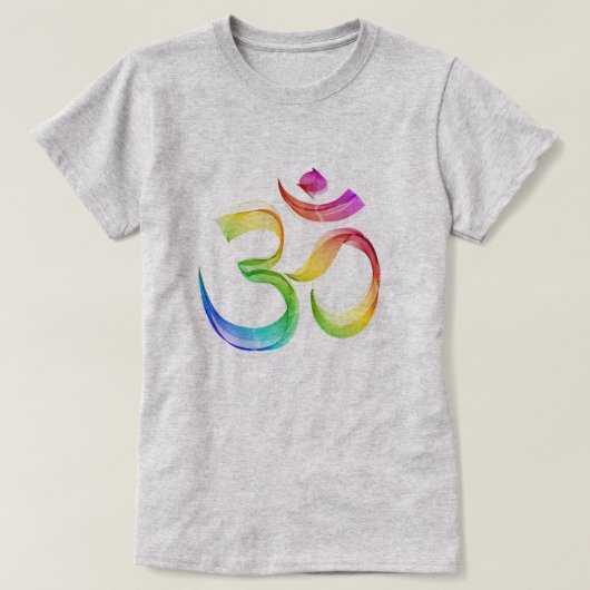 Regenboog OM Teken T-Shirt (Design voorkant)