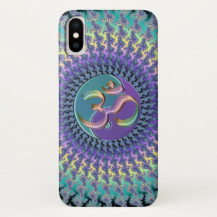 Regenboog Om Yin-Yang Fractal iPhone X Hoesje