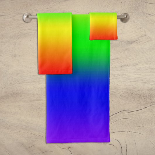 Regenboog Ombre Bad Handdoek