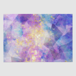 Regenboog Ombre en Goud Vuur Opal Patroon Tissuepapier