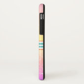 Regenboog Ombre Monogram Bling Glam Case-Mate iPhone Case (Achterkant/links)