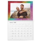 Regenboog Ombre Slingerlichten Eerste Jaar als Ech Kalender (Jan 2027)