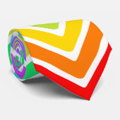 Regenboog omlaag stropdas (Opgerold)