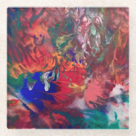 Regenboog Onderzetter Boho Kleurrijke Glas Drink O Glazen Onderzetter