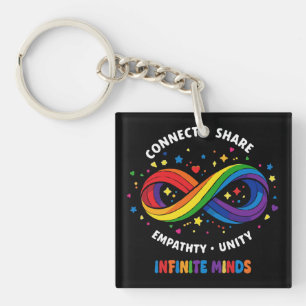 Regenboog Oneindigheid Neurodiversiteitssymbool - Sleutelhanger