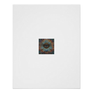 Regenboog Oog Kaleidoscoop Mandala Perfect Poster