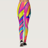 Regenboog Oog Wonder Kunst Leggings (Achterkant)