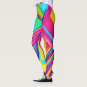 Regenboog Oog Wonder Kunst Leggings (Links)