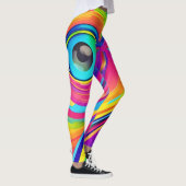 Regenboog Oog Wonder Kunst Leggings (Rechts)