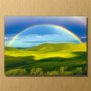 Regenboog op 14" x 10" Acryl Print Acryl Muurkunst