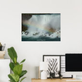 Regenboog op Amerikaanse Niagara Herfsten Poster (Thuiskantoor)