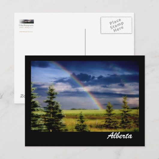 Regenboog op de prairies briefkaart (Voorkant / Achterkant)